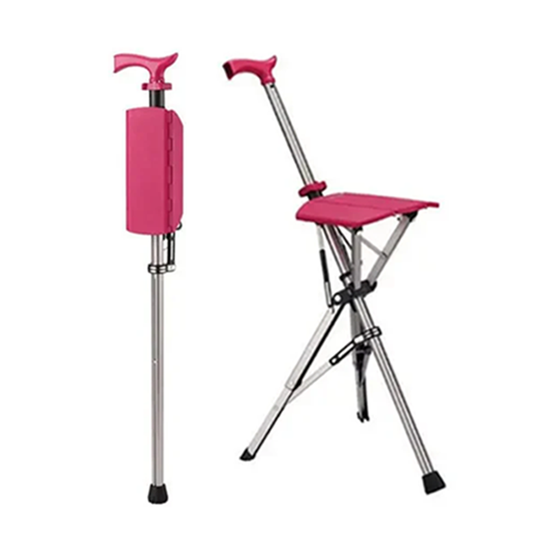 💥FREE SHIPPING-Clearance price $29.99🚶‍♂️Folding stool with crutches💥BEST GIFT FOR ELDERLY PEOPLE